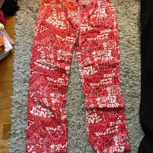 Red pink Victoria’s Secret pj pants